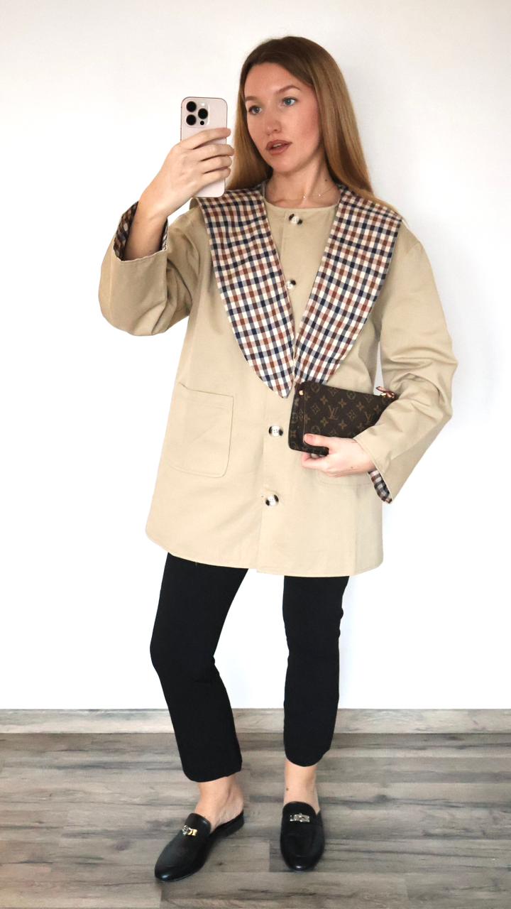 Veste "Oxford" à Col XL