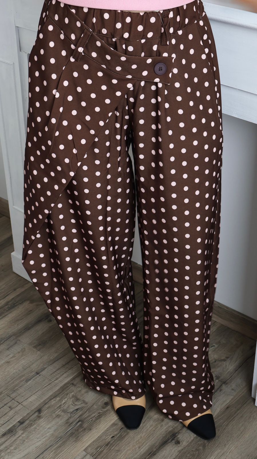 Pantalon Large à Pois