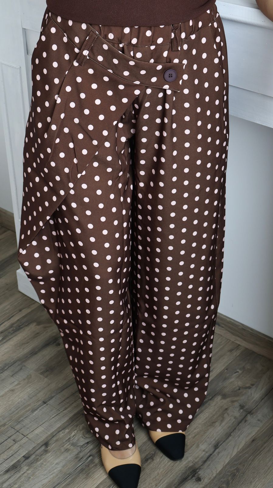 Pantalon Large à Pois