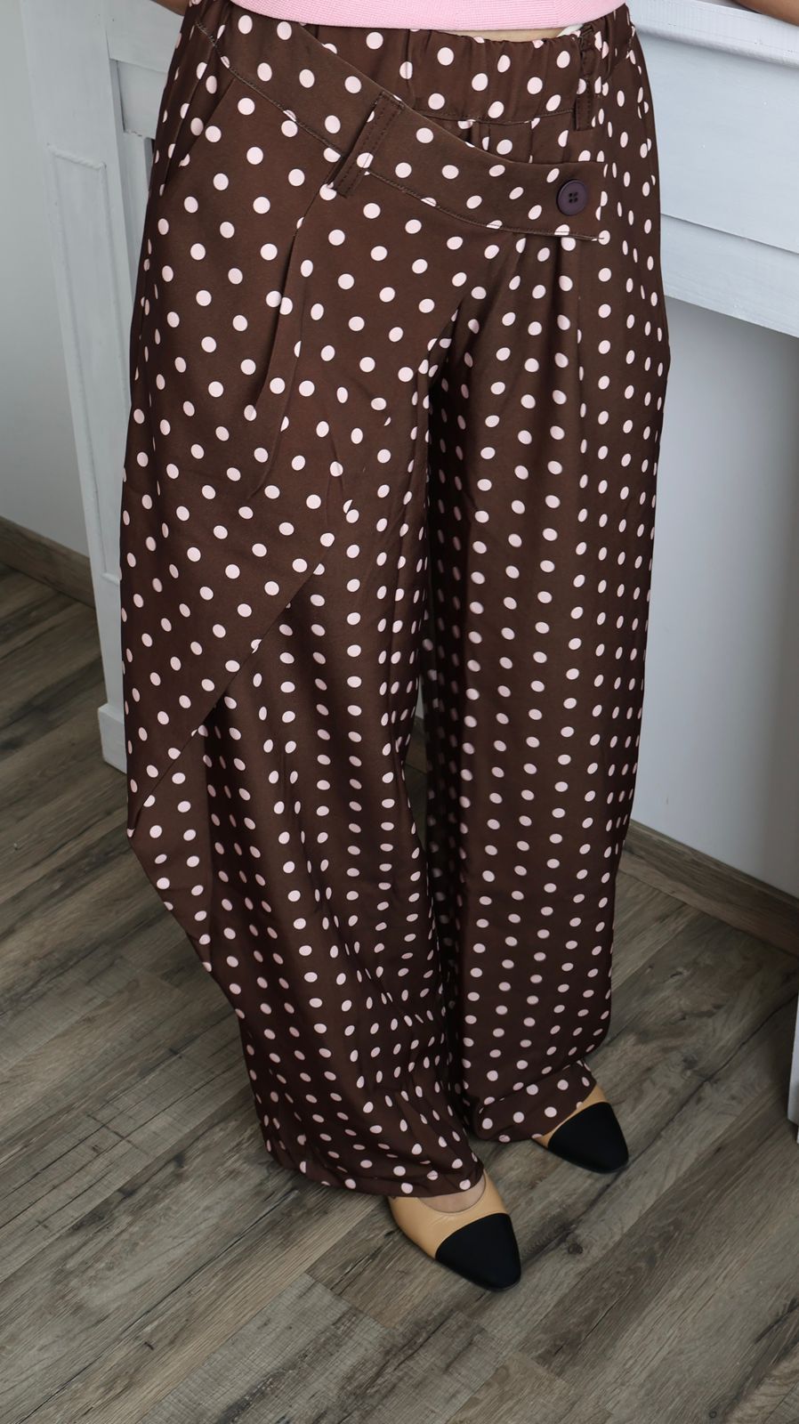 Pantalon Large à Pois