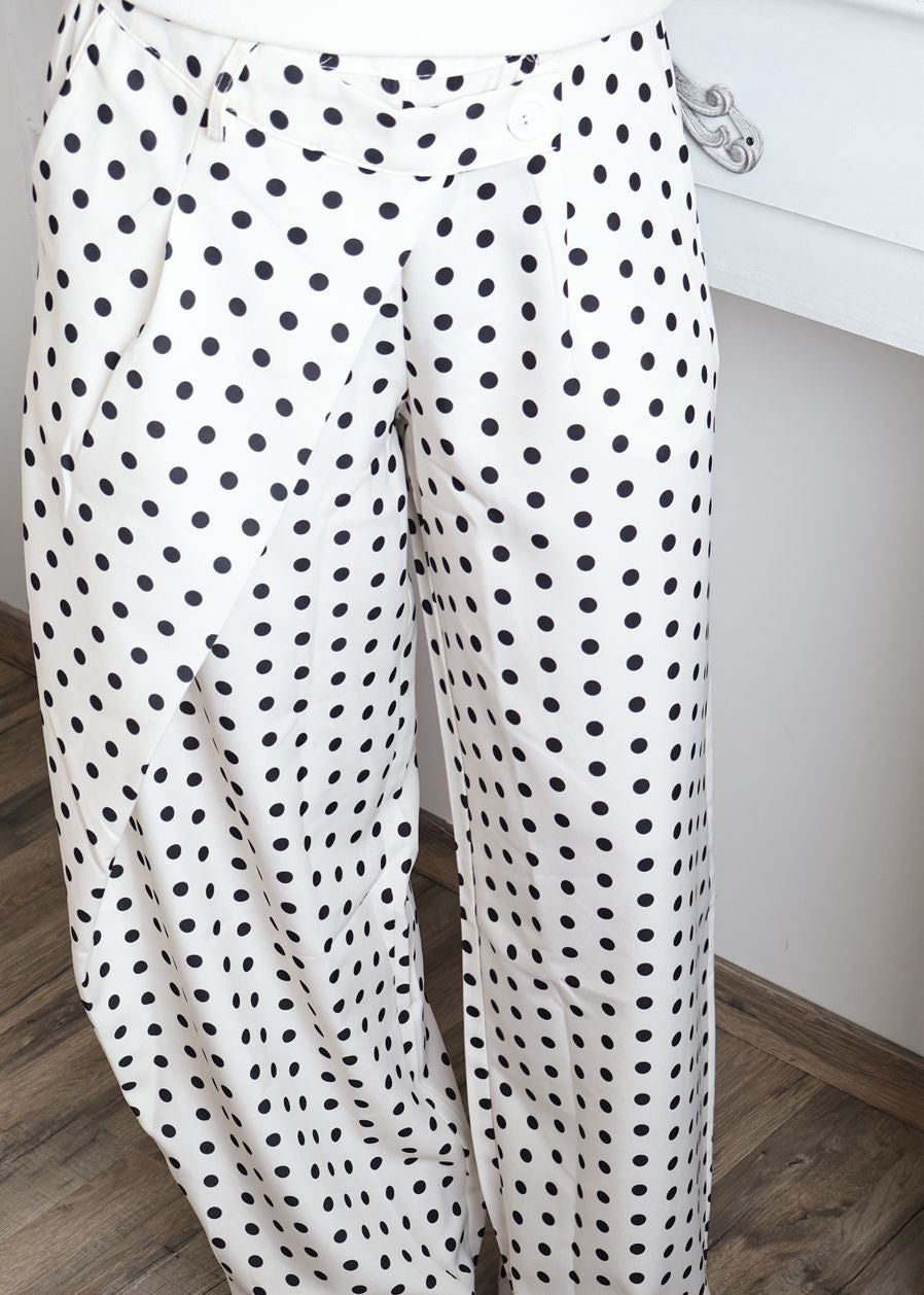 Pantalon Large à Pois