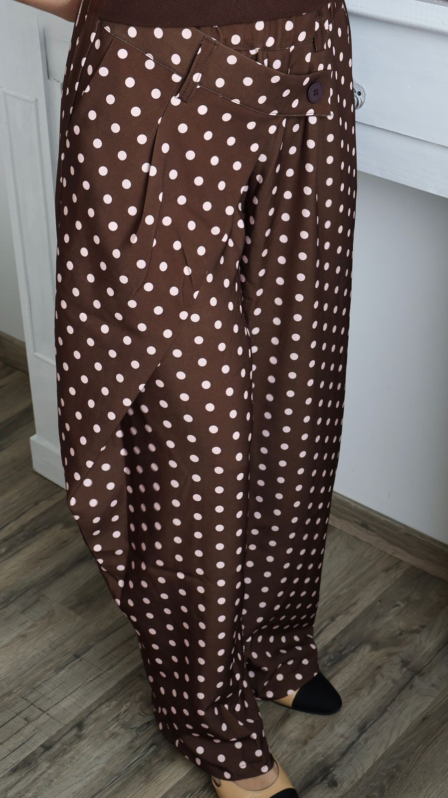 Pantalon Large à Pois
