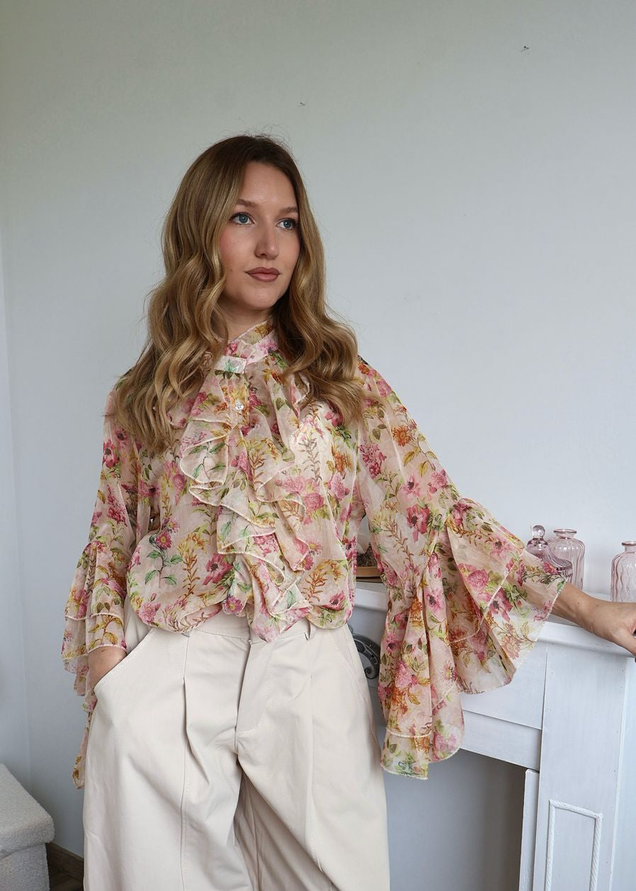 La Blouse "Jardin d'Iris"