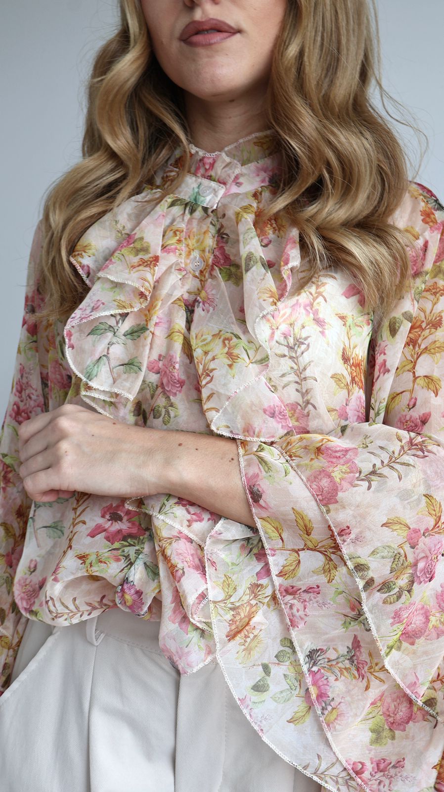 La Blouse "Jardin d'Iris"