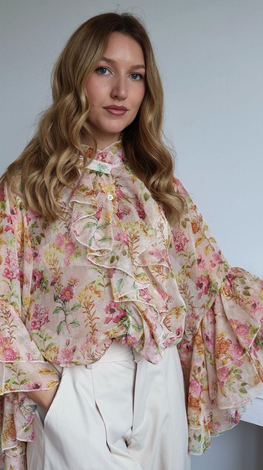 La Blouse "Jardin d'Iris"