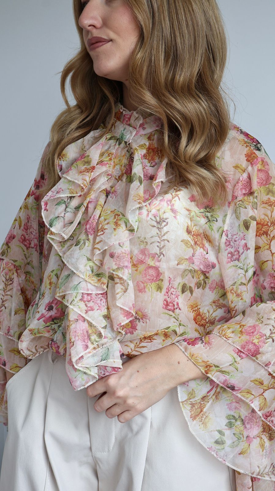 La Blouse "Jardin d'Iris"
