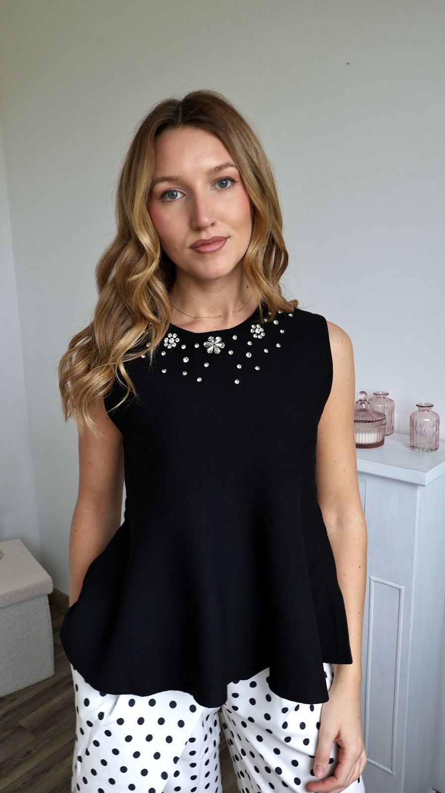 Top Peplum Bijou