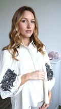 Chemise "Sahara" Broderies Noires