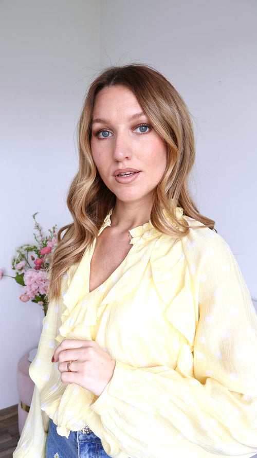 Blouse "Soline" à Volants