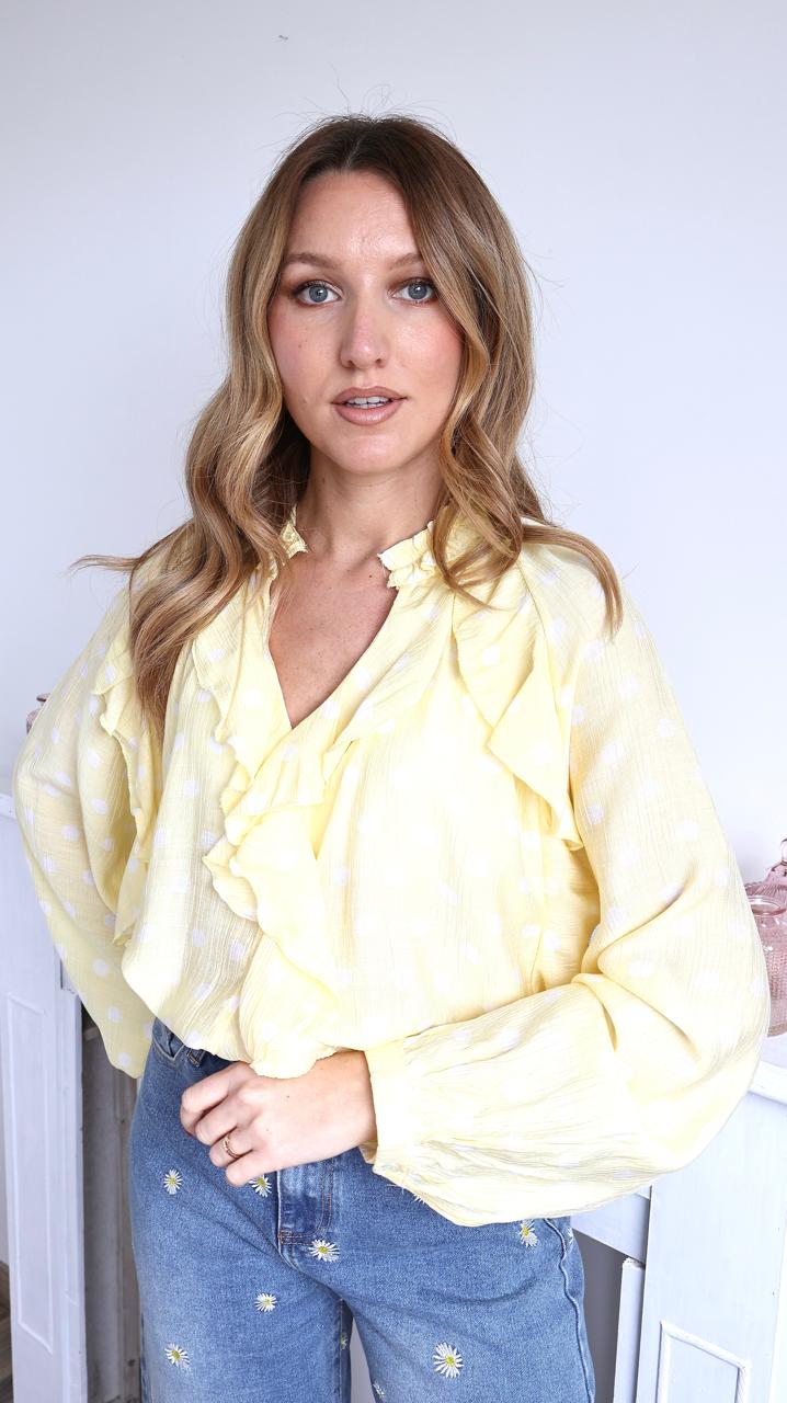 Blouse "Soline" à Volants
