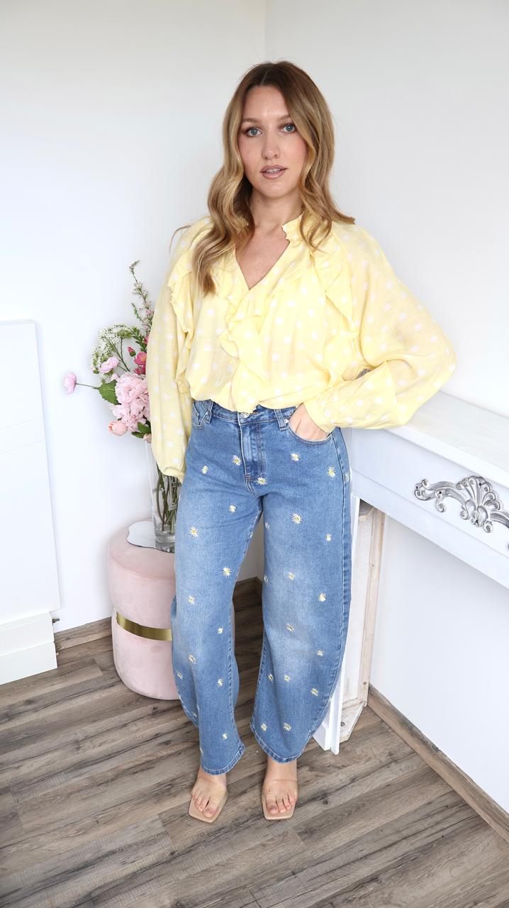 Blouse "Soline" à Volants