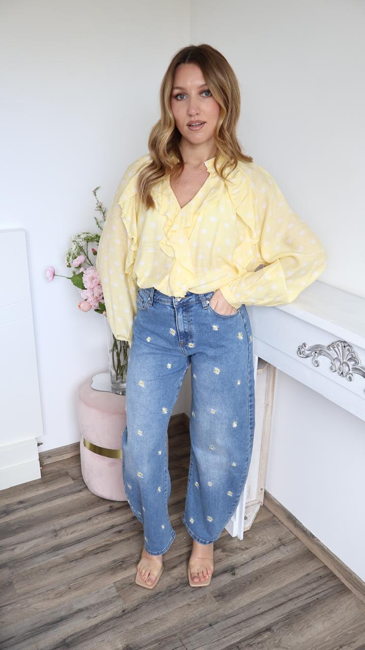 Blouse "Soline" à Volants