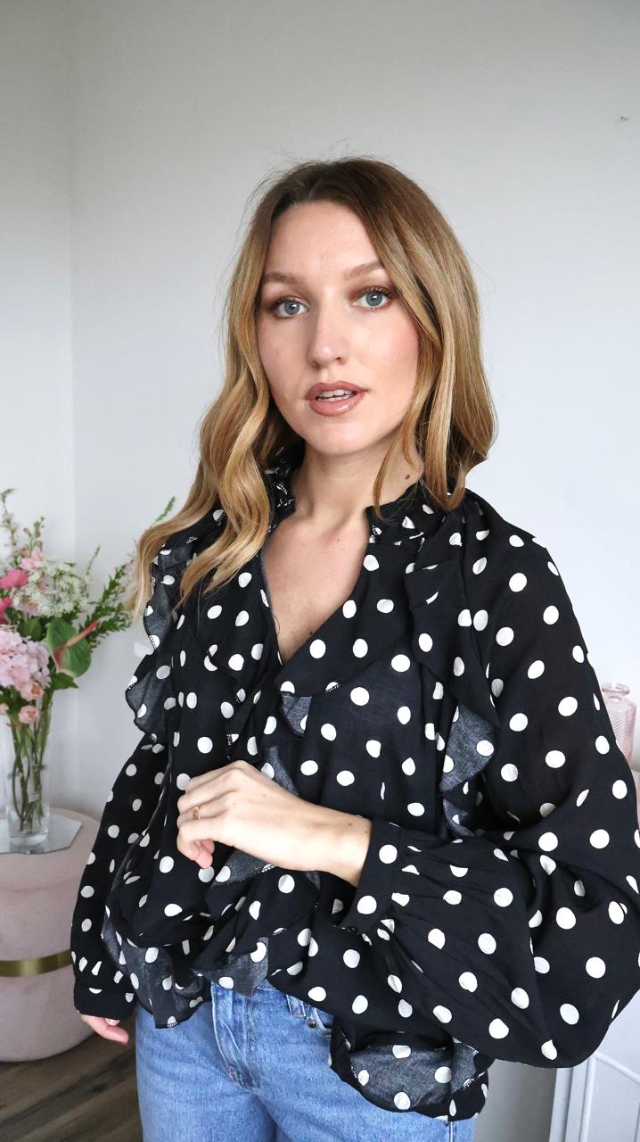 Blouse "Soline" à Volants