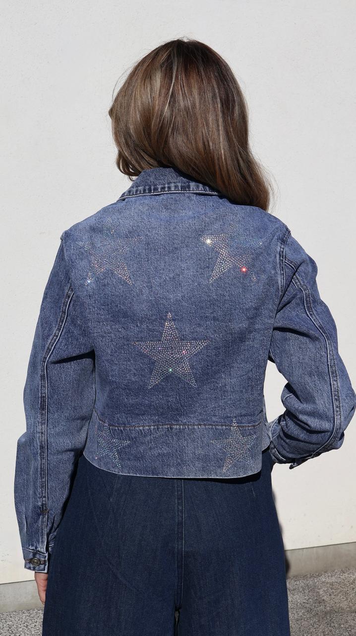 Veste en Jean à strass