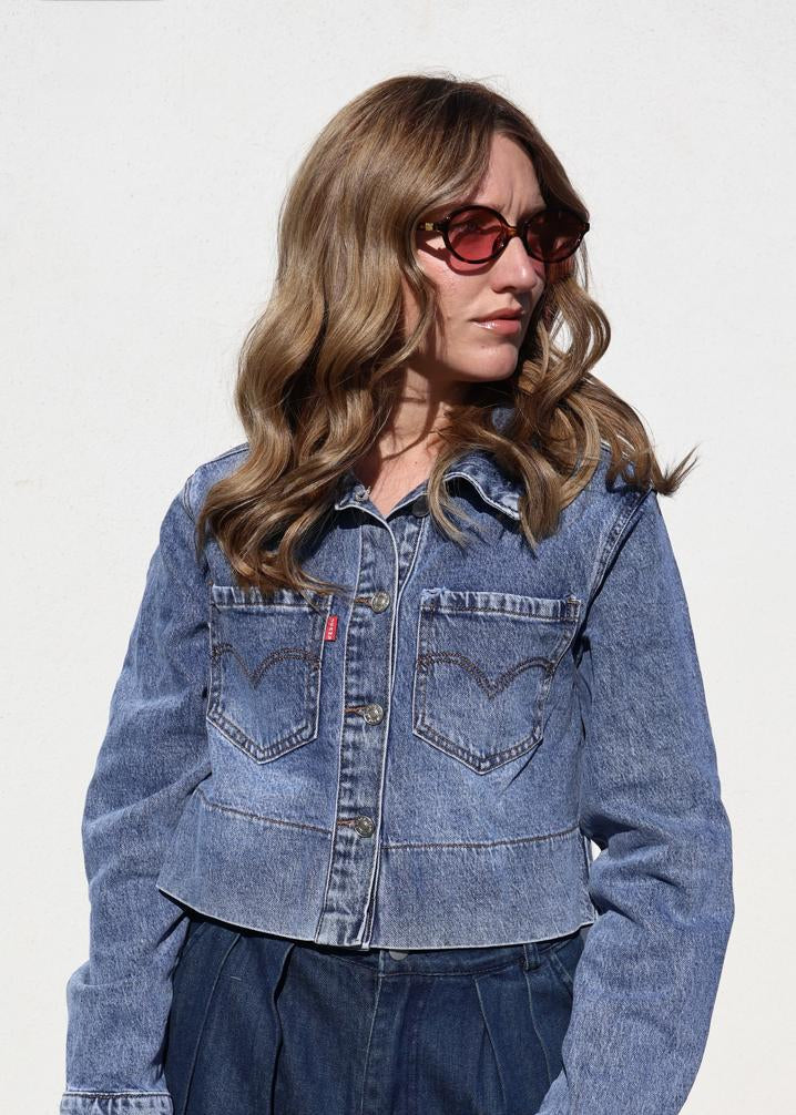 Veste en Jean à strass