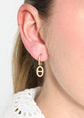 Boucle d’oreille noor pendante