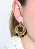 Boucles d'Oreilles Éclat Ambré