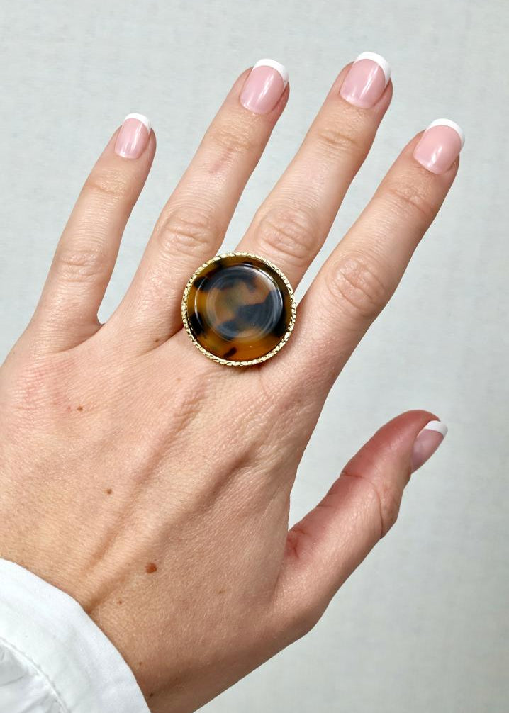 Bague Médallion Écaille