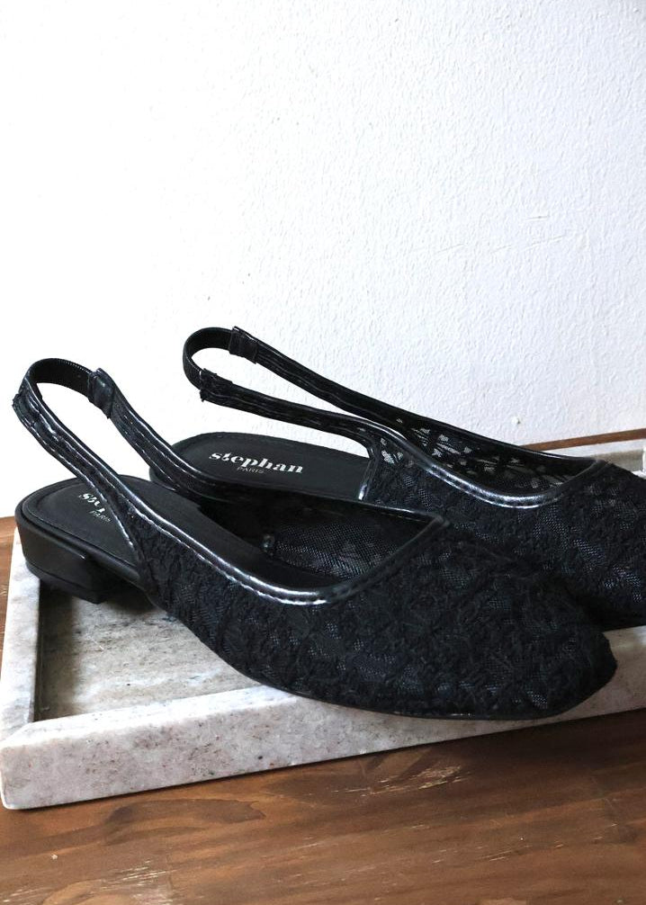 Escarpins Slingback en Dentelle