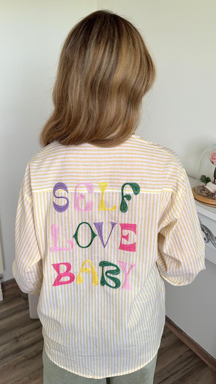 Chemise à Rayures "Self Love Baby"
