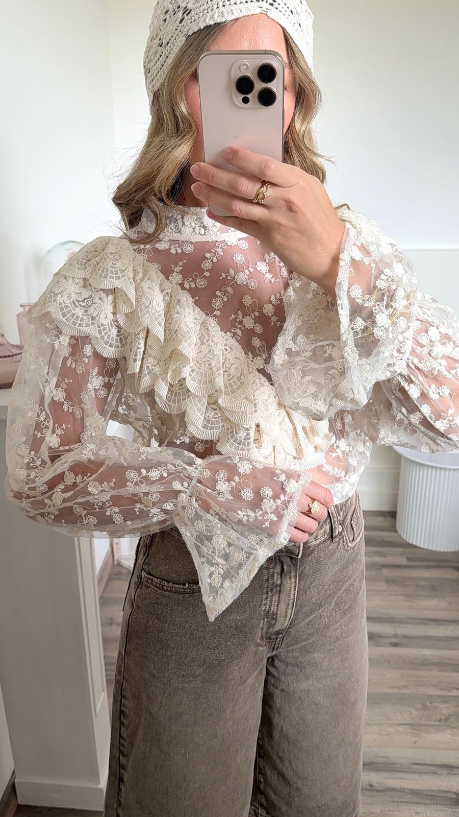 Blouse LAURE en beige