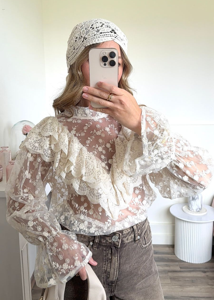 Blouse LAURE en beige