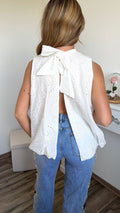 Top en Broderie Anglaise Dos Nu
