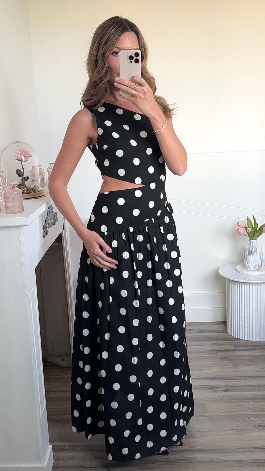 Robe Longue à Pois