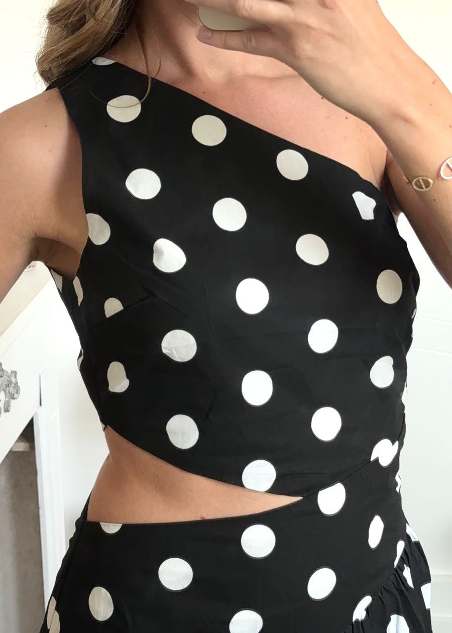 Robe Longue à Pois