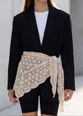 Foulard en Crochet Artisanal - Beige