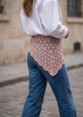 Foulard en Crochet Artisanal - Rose