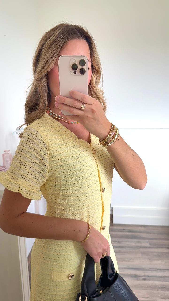 Robe Longue Riviera- Jaune Pastel