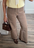 Jean Wide leg camel