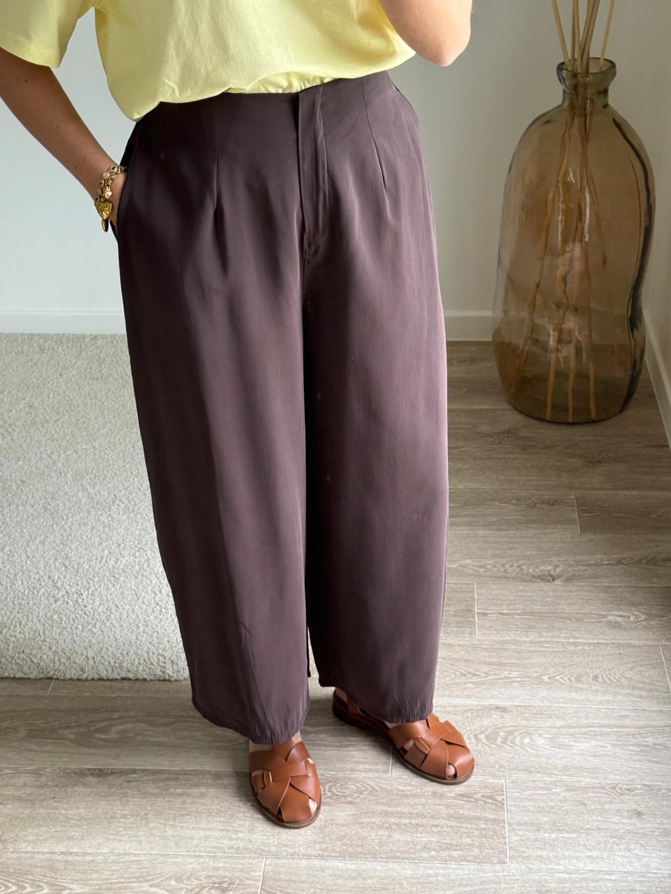 Pantalon Chloé- Chocolat