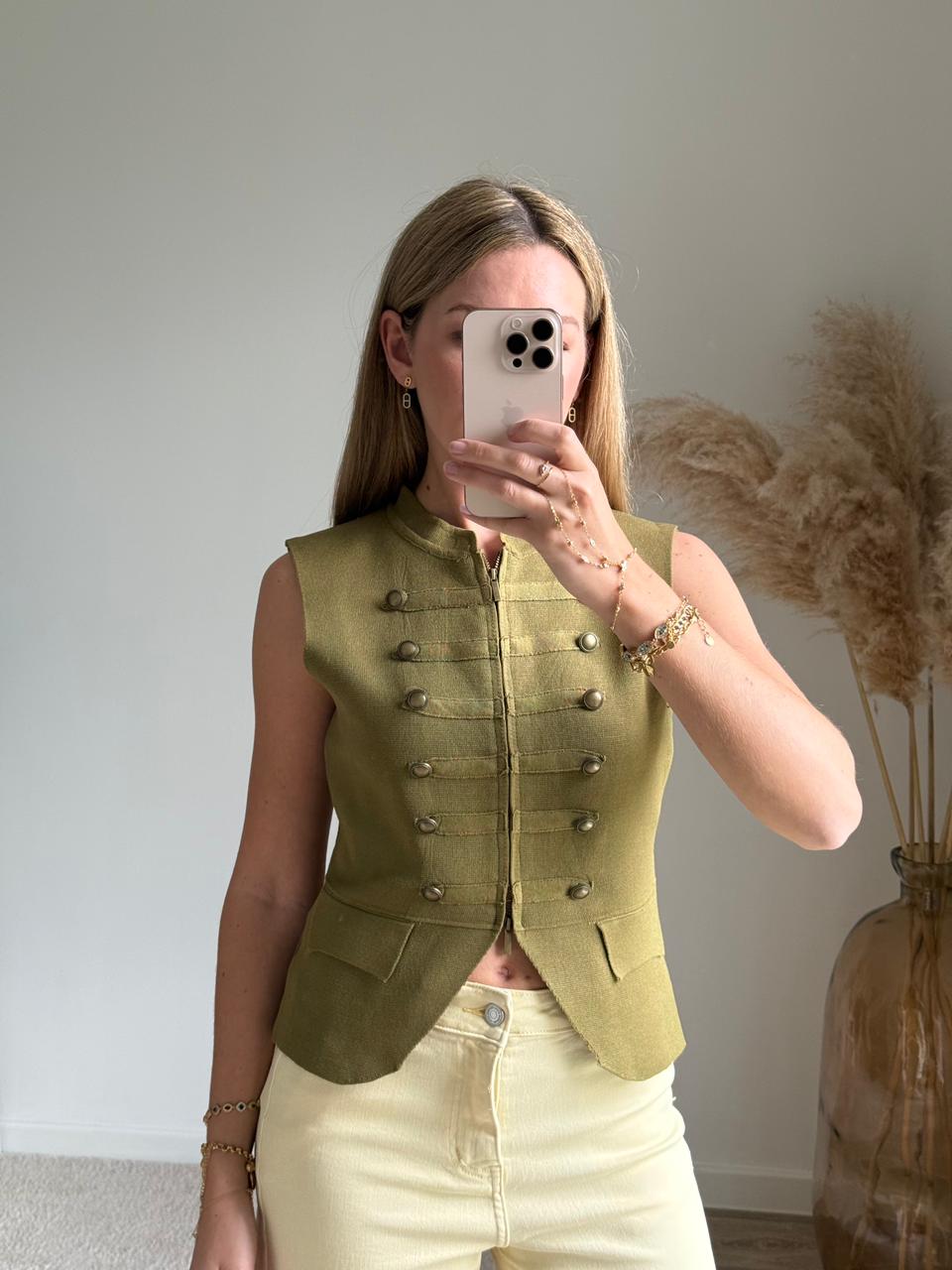 Top Antoinette - Vert