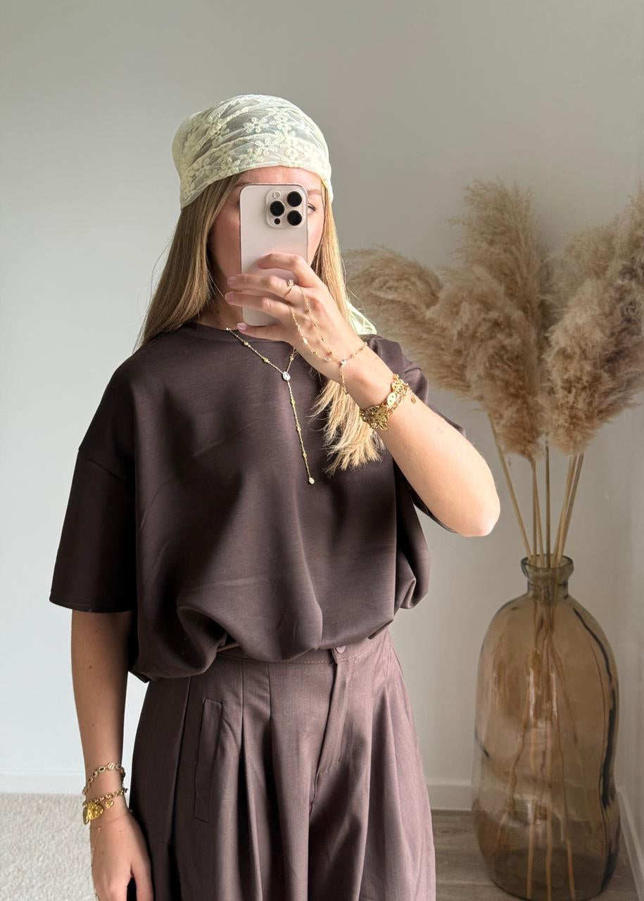 T-shirt ranelle  - Chocolat