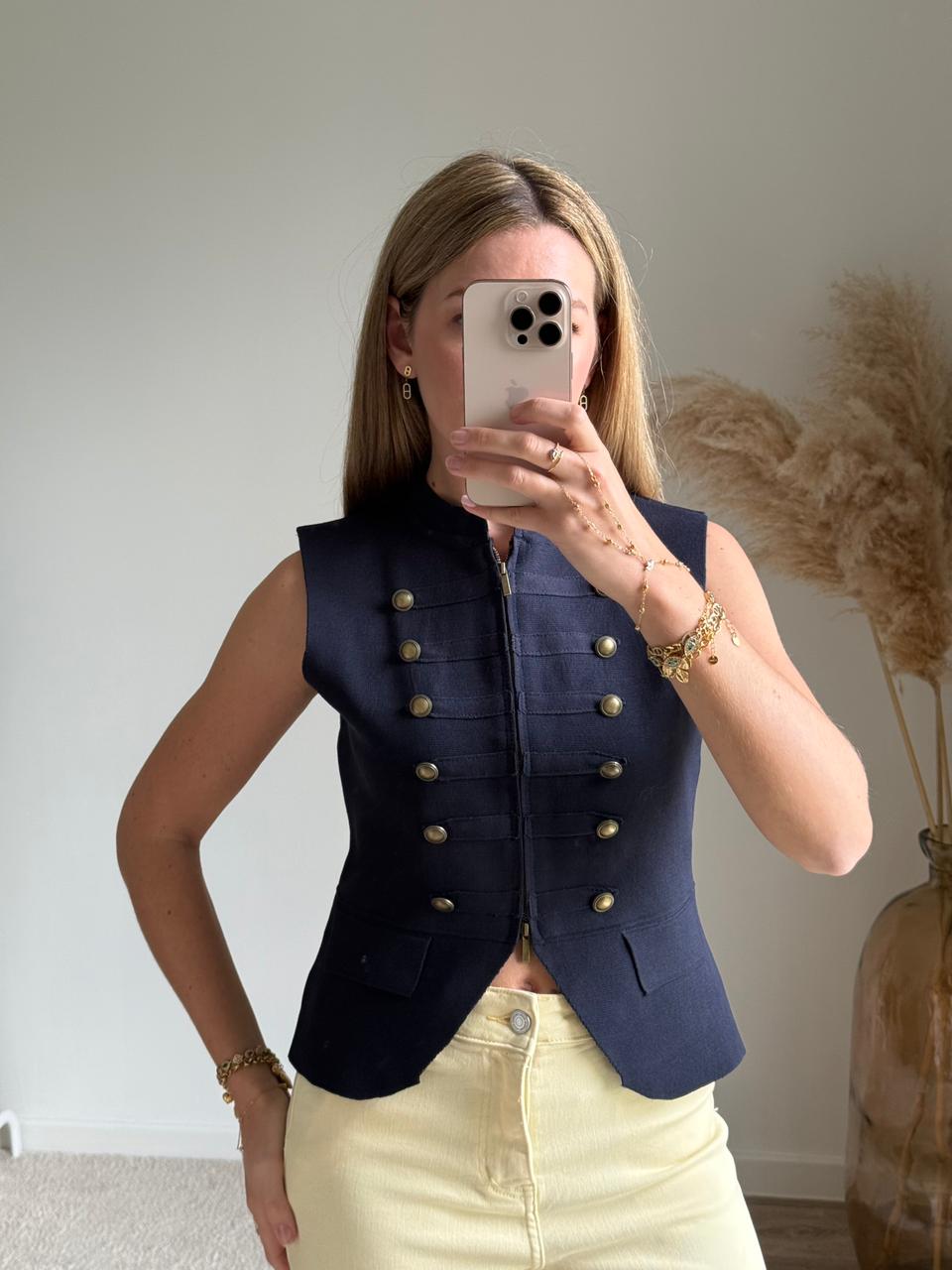 Top Antoinette - Bleu