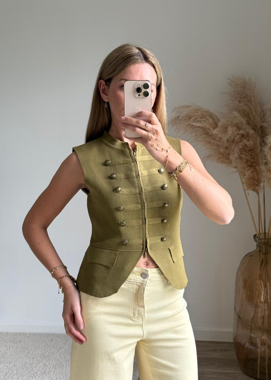 Top Antoinette - Vert