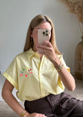 Chemise Pastel "Iconic" à Broderies Chenille Multicolores