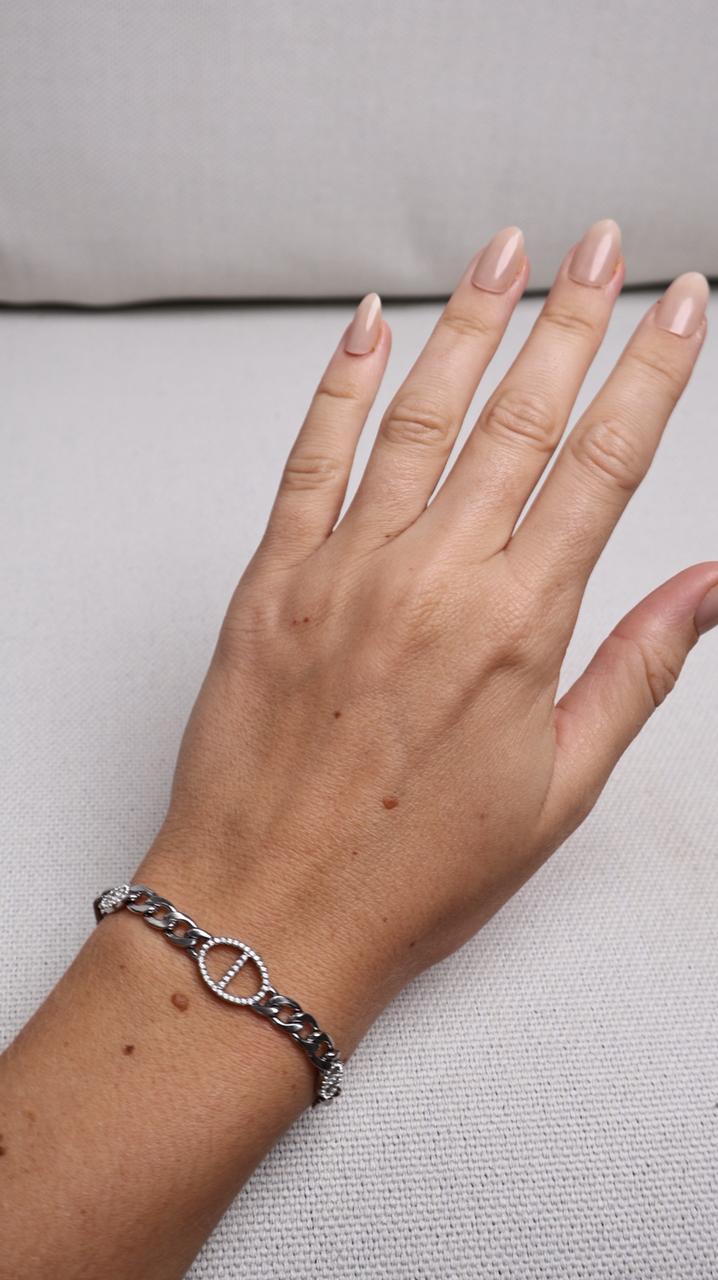Bracelet Gourmette Maillon Iconique – Argent