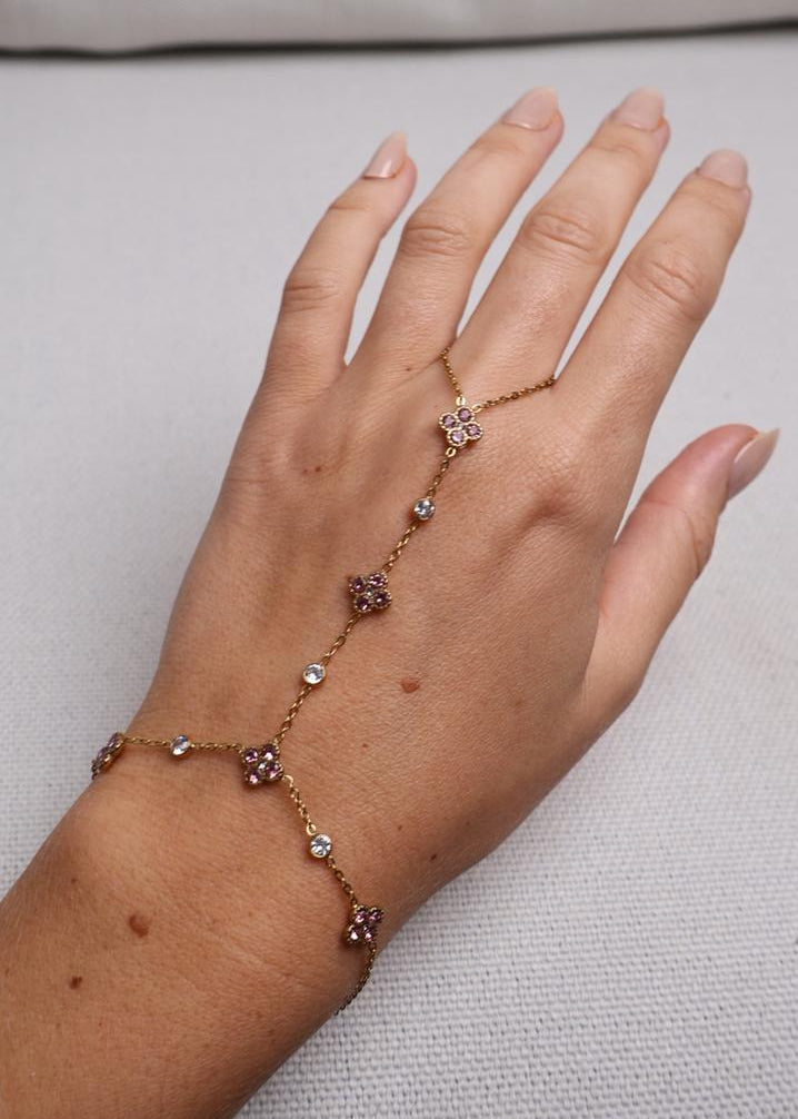 Bijou de Main Trèfle Précieux – Rose