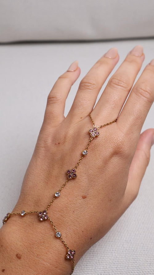 Bijou de Main Trèfle Précieux – Rose