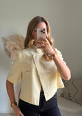 Veste Tailleur Courte - Jaune