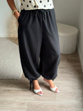 Pantalon fluide à chevilles nouées
