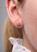 Boucle d'Oreille Puce "Étoile Polaire" - Doré