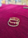 Lot de 3 bracelets en acier inoxydable