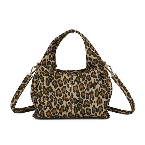 Sac Bandoulière Léopard Structuré